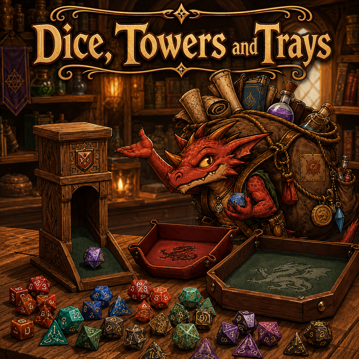 Dice, Dice Towers and Dice Trays