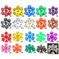 7pcs/set Transparent Digital Polyhedral Rich Color Dice,Set of D4 D6 D8 D10 D12 D20 for Dnd Rpg Board Game Dice