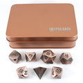 Antique Bronze Metal Dice Set, In Presentation Tin