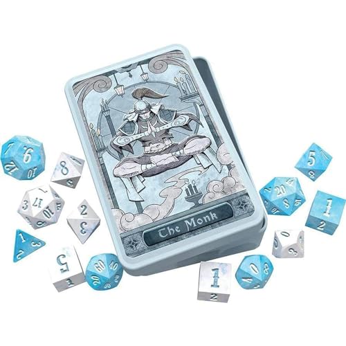 Beadle & Grimm’s Character Class Dice Set – The Monk | 14 Dice & Collector Tin