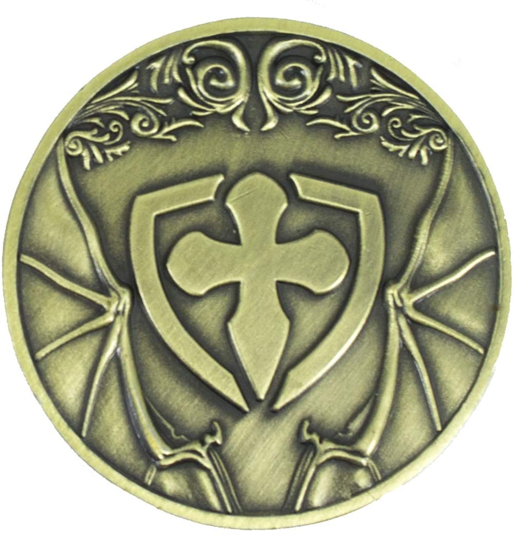 Dragon D2 Coin - Antique Gold