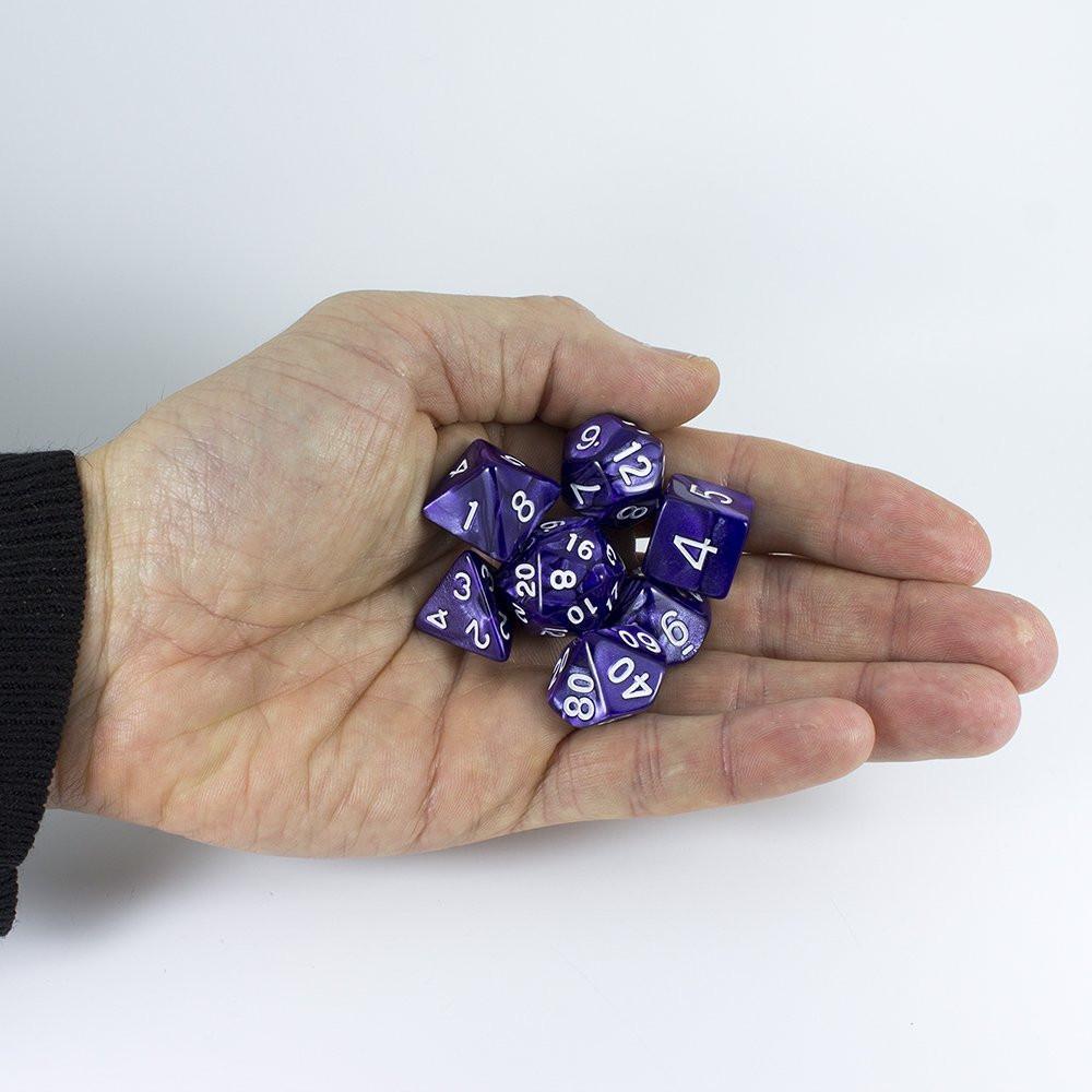Purple Pearl RPG Dice Set