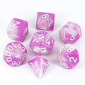 'Cherry Blossom' Pink and White Dice - RPG Dice Set