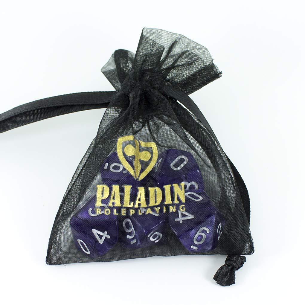 Purple D10 Dice - Pearl Effect