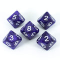 Purple D10 Dice - Pearl Effect