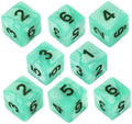 Turquoise Pearl Dice - 8D6 Set - 'Aqua'