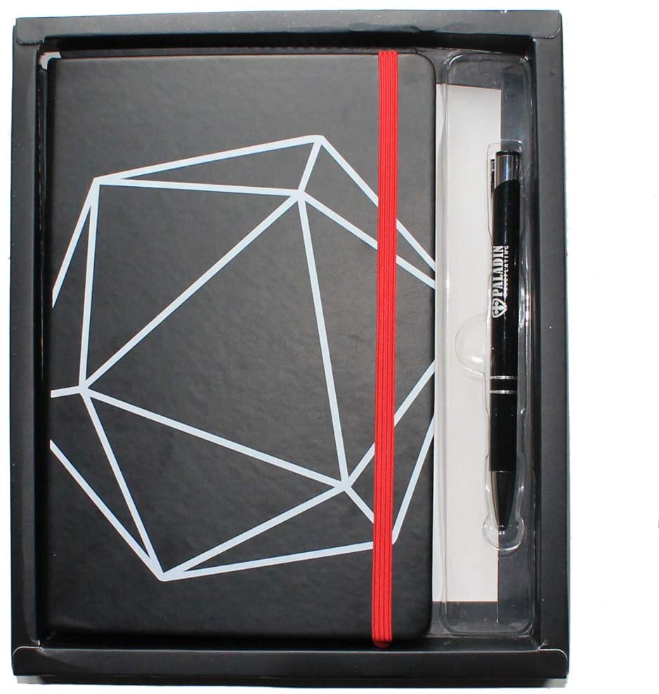 D20 Notebook Gift Set - Hardback Journal And Pen