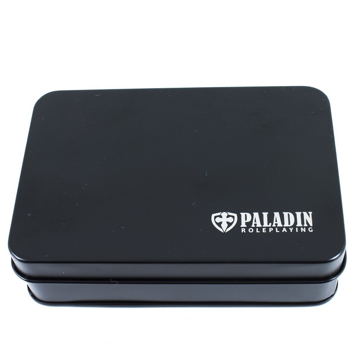 Black Metal Polyhedral Dice Set - In Presentation Case