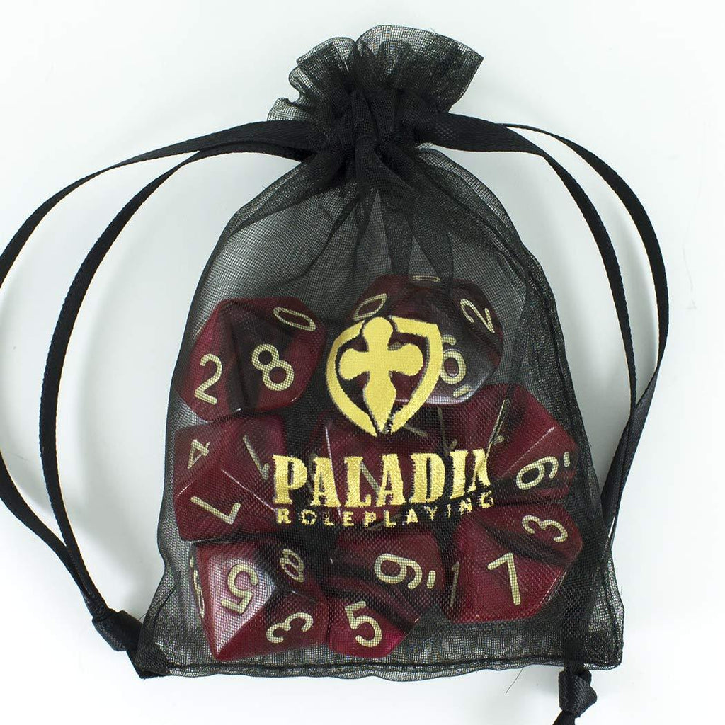 'Blood God' Red and Brown 8 D10 Dice Set