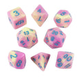 'Love Potion' Pink and Yellow Dice - Expanded Polyhedral Set With Extra D20