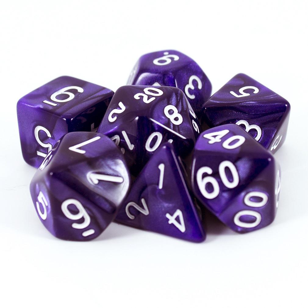 Purple Pearl RPG Dice Set