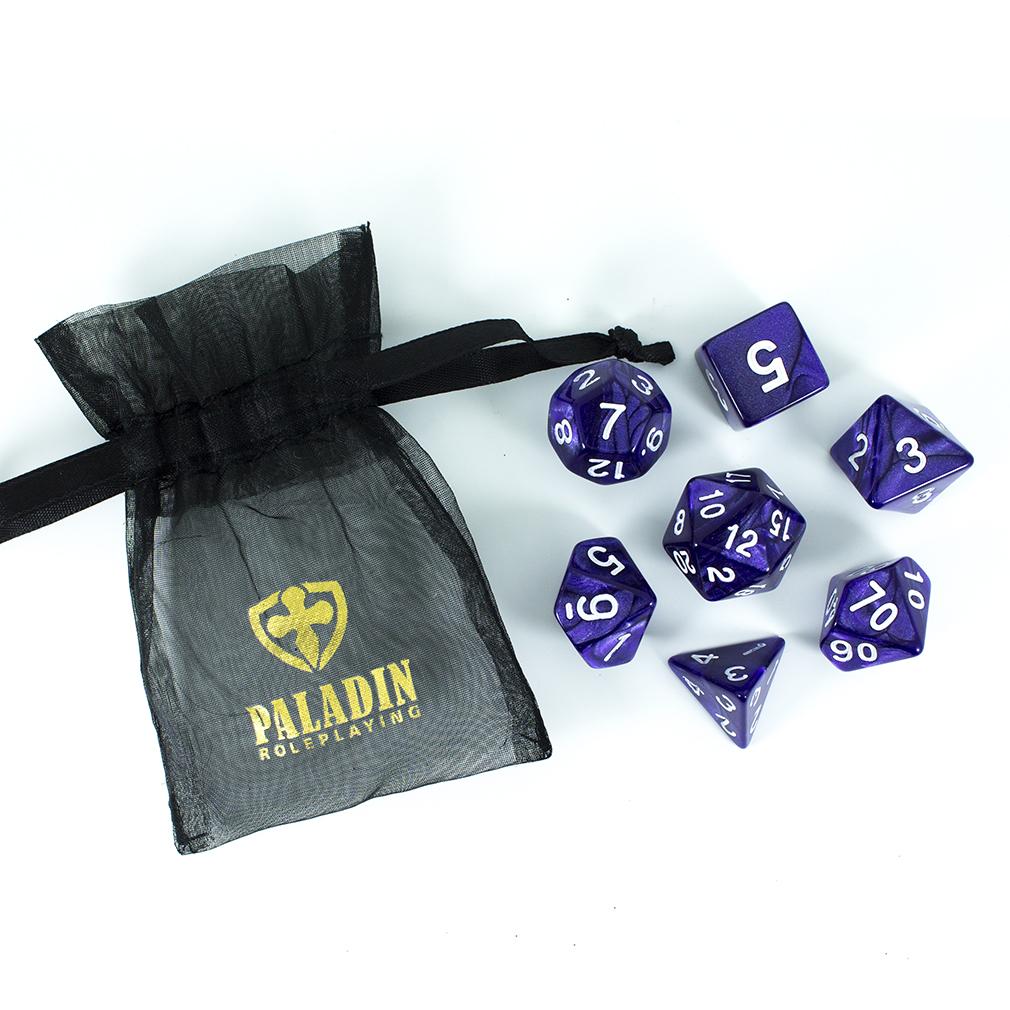 Purple Pearl RPG Dice Set