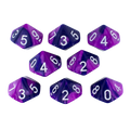 'Purple Worm' Purple and Blue 8 D10 Dice Set