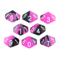 'Succubus' Pink and Black 8 D10 Dice Set