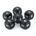 Black Metal D6 Dice - Set of Six