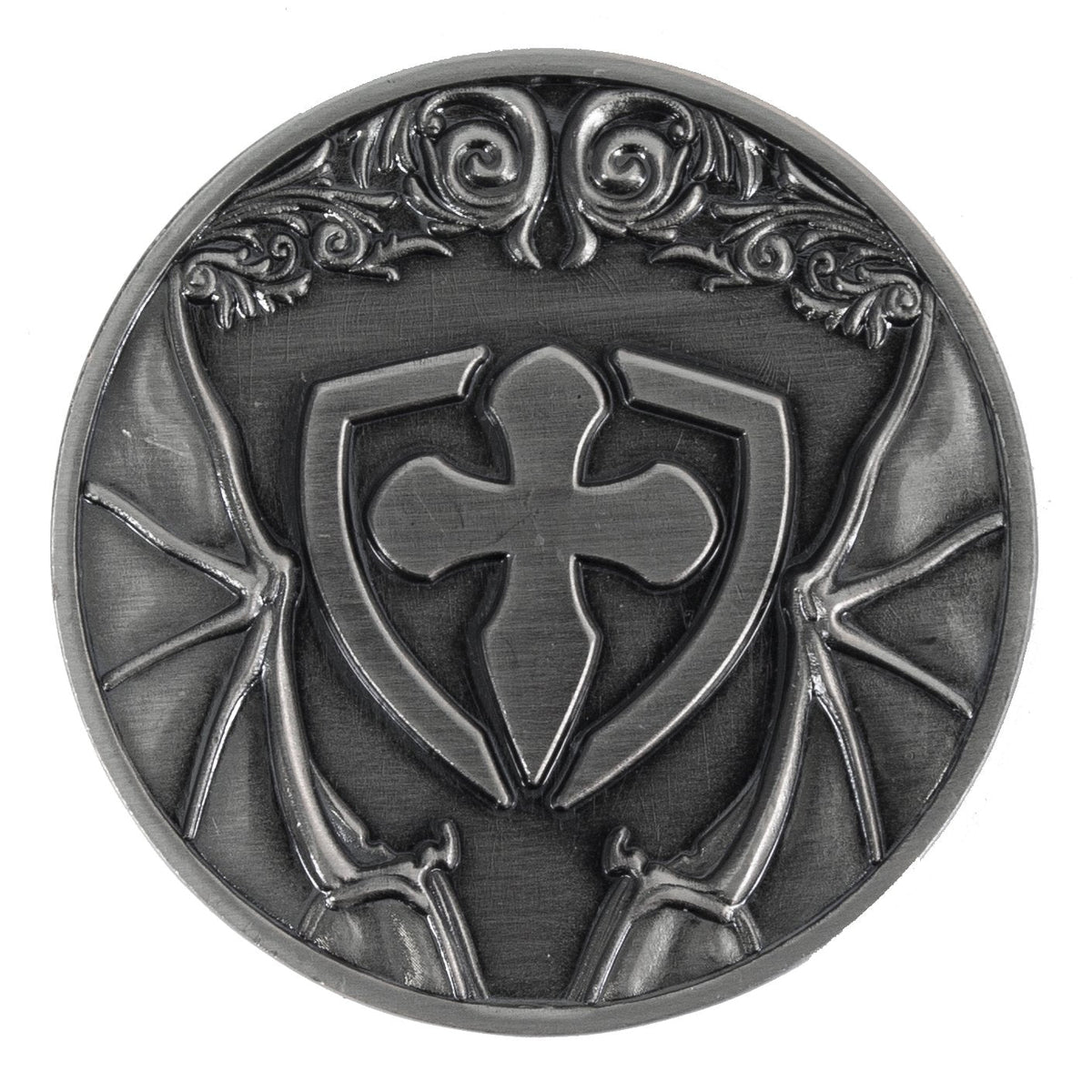 Dragon D2 Coin - Antique Silver