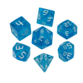 Starfarer 'Andromeda' Blue and White Sci-Fi RPG dice