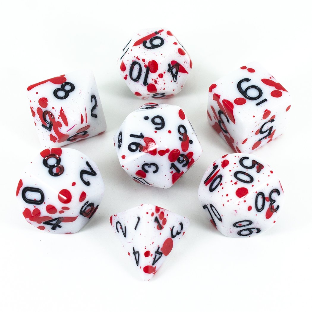 Splatter Dice - Red - RPG Set