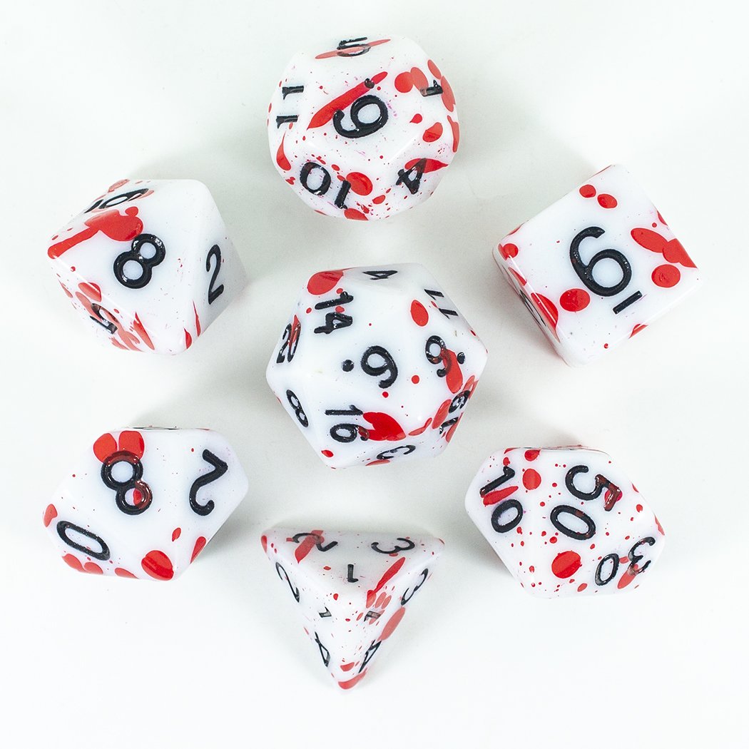 Splatter Dice - Red - RPG Set
