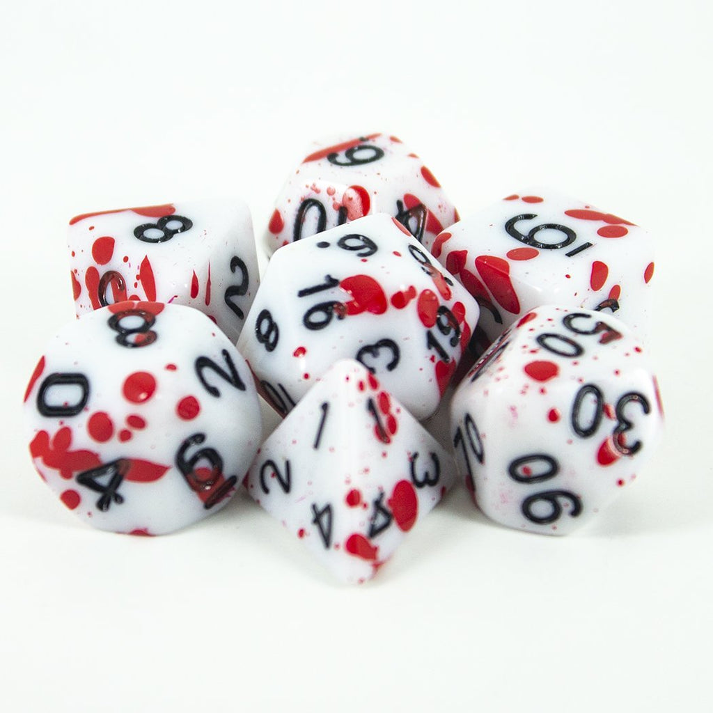 Splatter Dice - Red - RPG Set