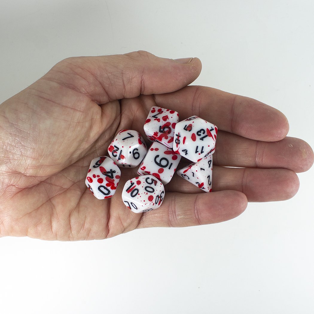 Splatter Dice - Red - RPG Set