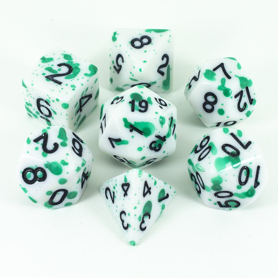 Splatter Dice - Green - RPG Set