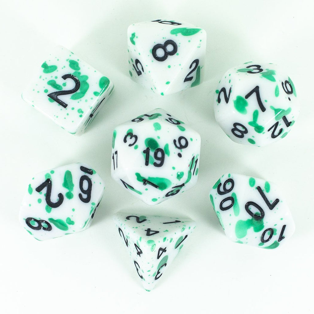 Splatter Dice - Green - RPG Set
