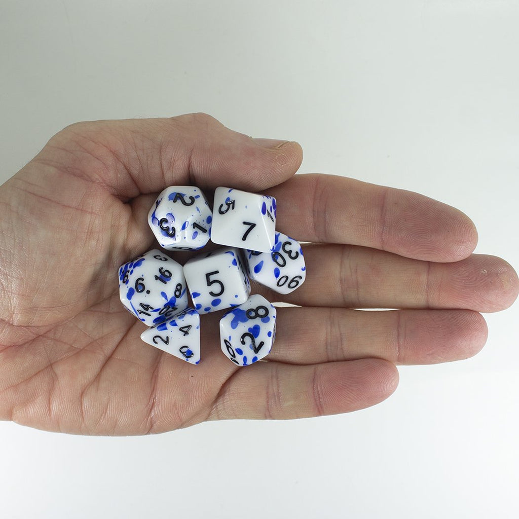 Splatter Dice - Blue - RPG Set