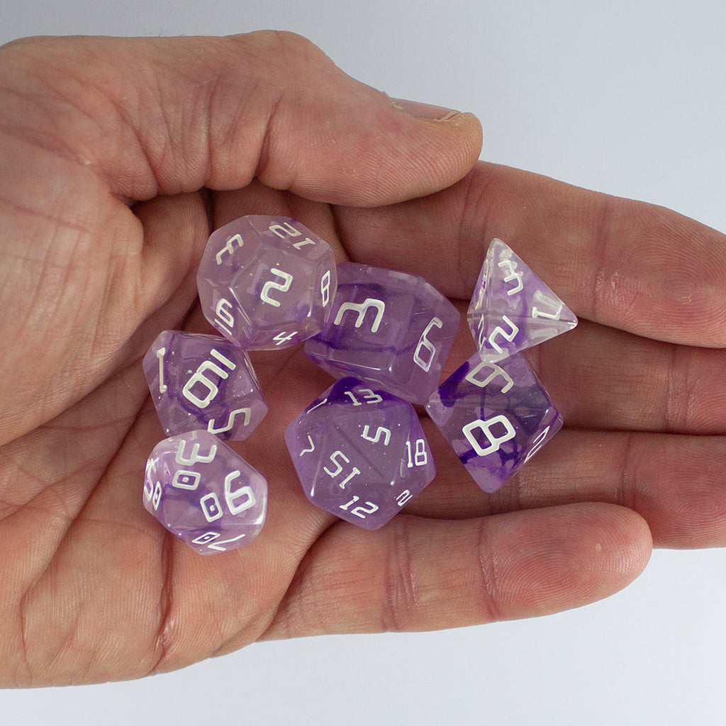 Starfarer 'Sirius' Purple Sci-Fi RPG dice