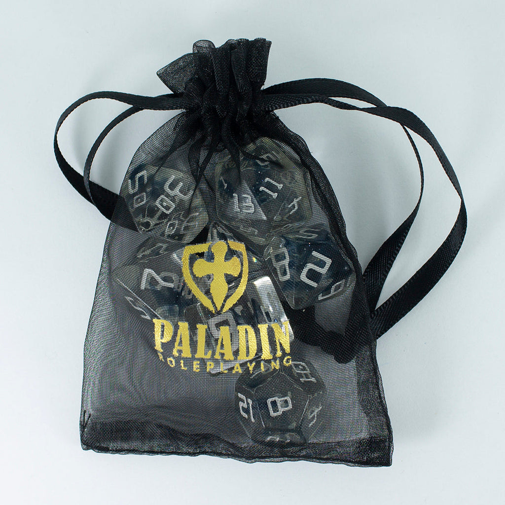Starfarer 'Polaris' Clear / Blue Sci-Fi RPG dice