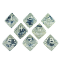 Starfarer 'Polaris' Clear / Blue 8D10 dice