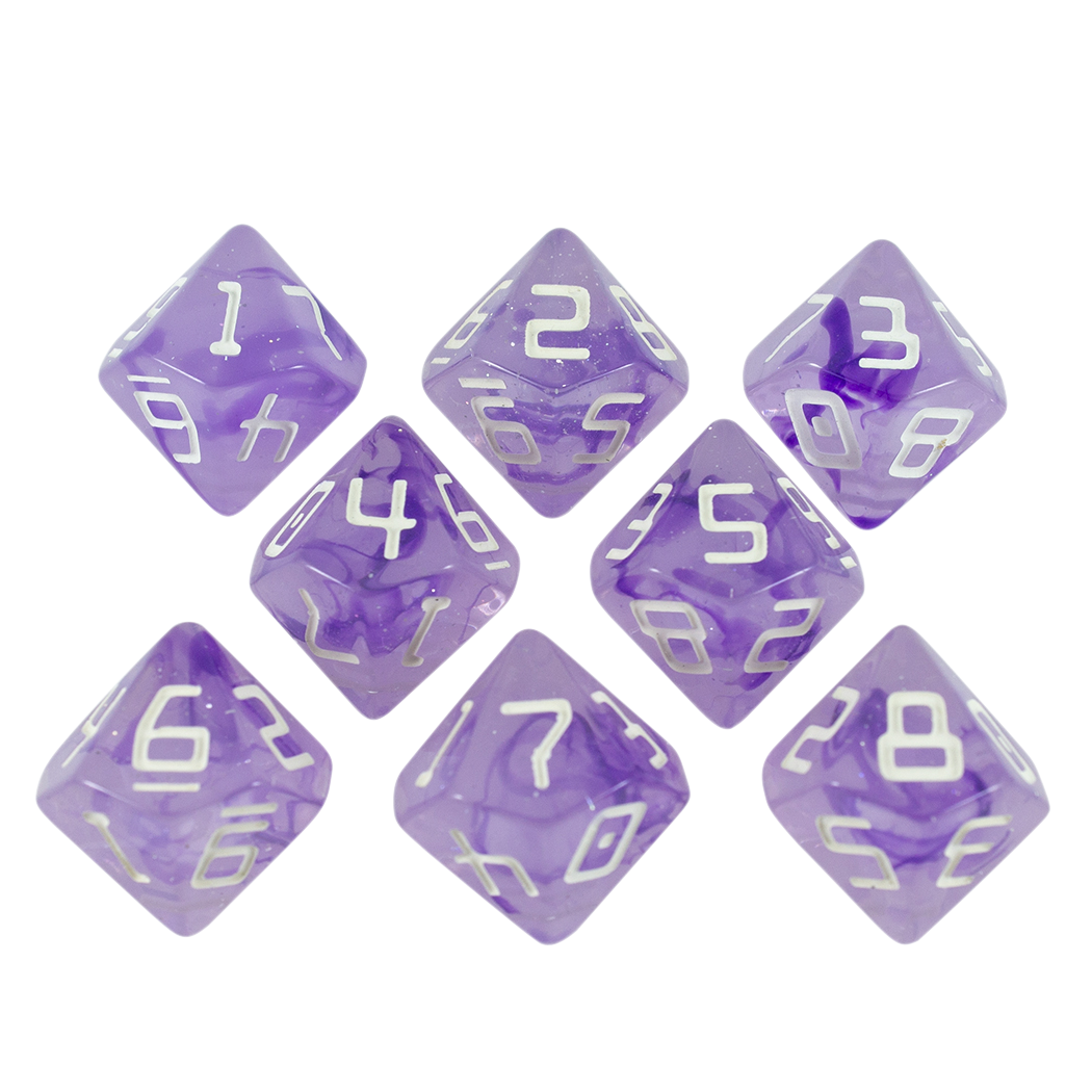 Starfarer 'Sirius' Purple 8D10 dice