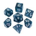 Starfarer 'Mothership' Grey/Blue Sci-Fi RPG dice