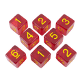 Red Holofoil D6 Dice Set