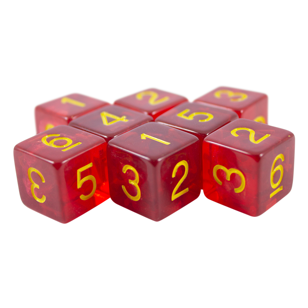 Red Holofoil D6 Dice Set