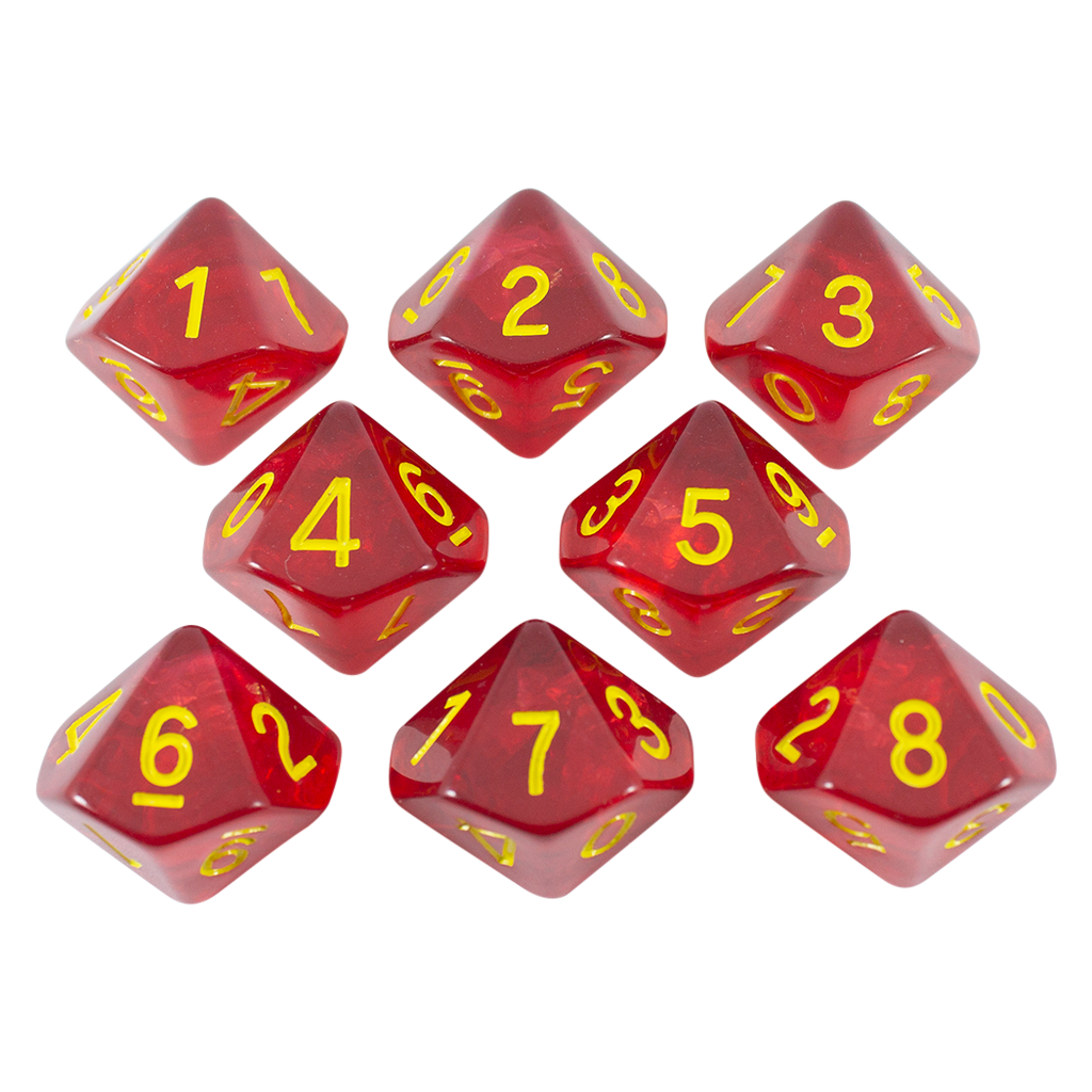 Red Holofoil D10 Dice Set