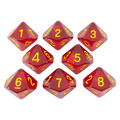 Red Holofoil D10 Dice Set
