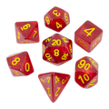 Red Holofoil RPG Dice Set