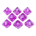 Purple Holofoil D10 Dice Set