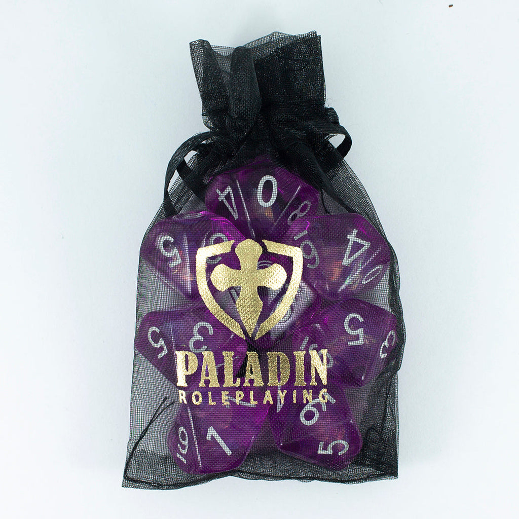 Purple Holofoil D10 Dice Set