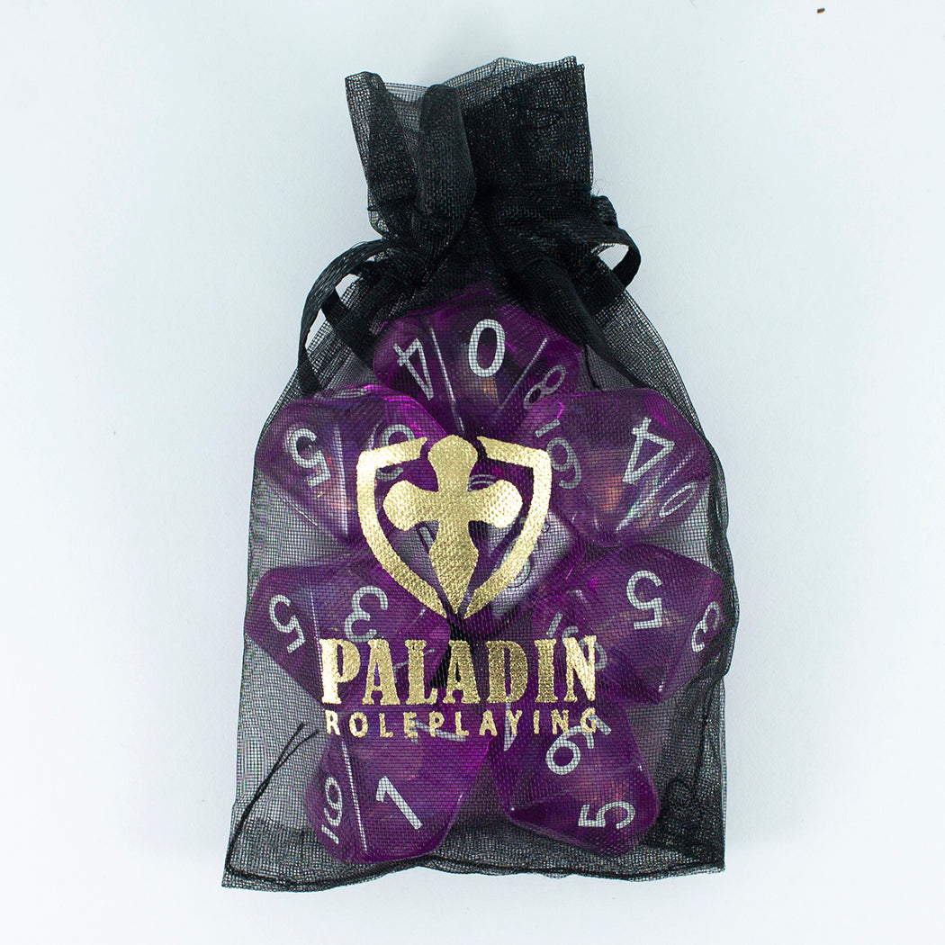 Purple Holofoil D10 Dice Set
