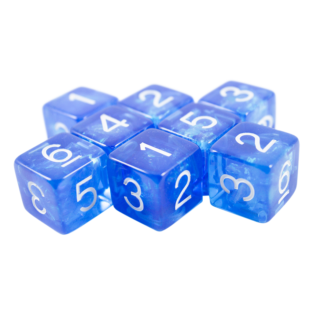 Blue Holofoil D6 Dice Set