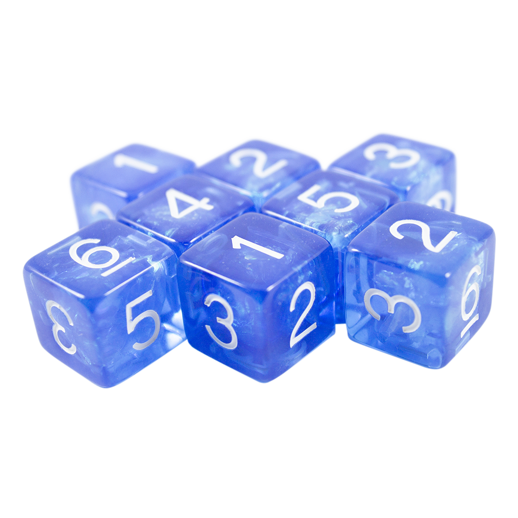 Blue Holofoil D6 Dice Set