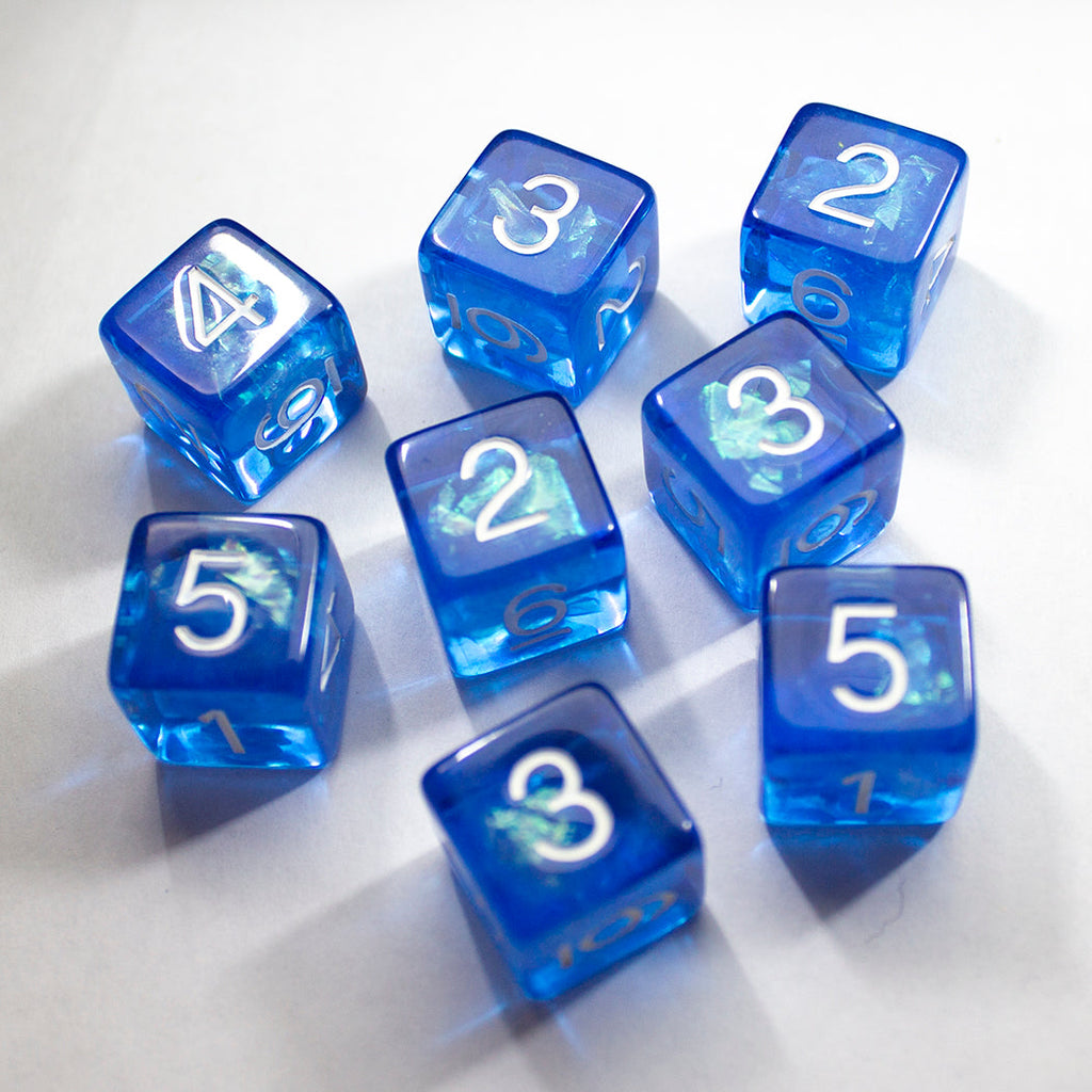 Blue Holofoil D6 Dice Set