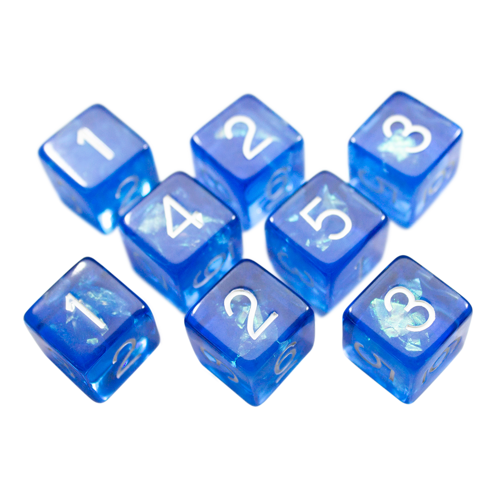 Blue Holofoil D6 Dice Set