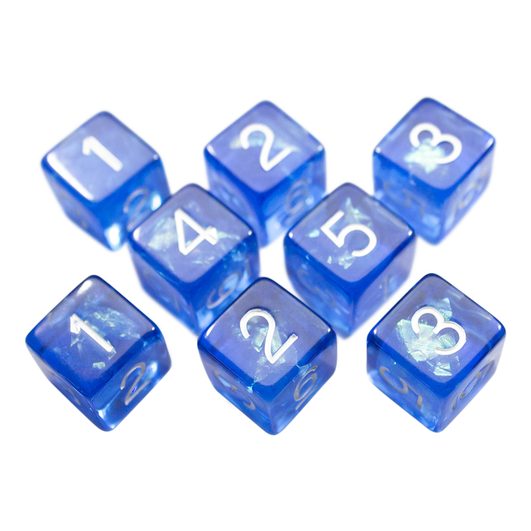 Blue Holofoil D6 Dice Set