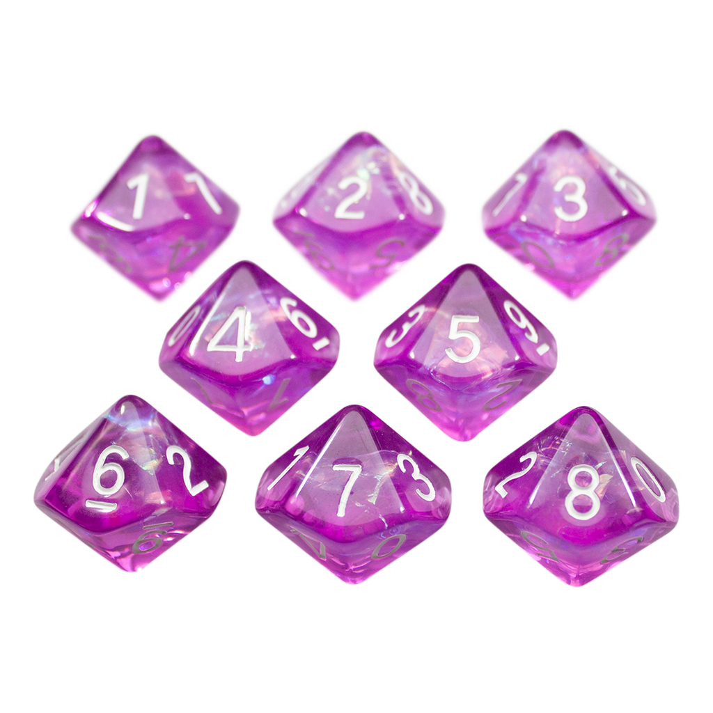 Purple Holofoil D10 Dice Set