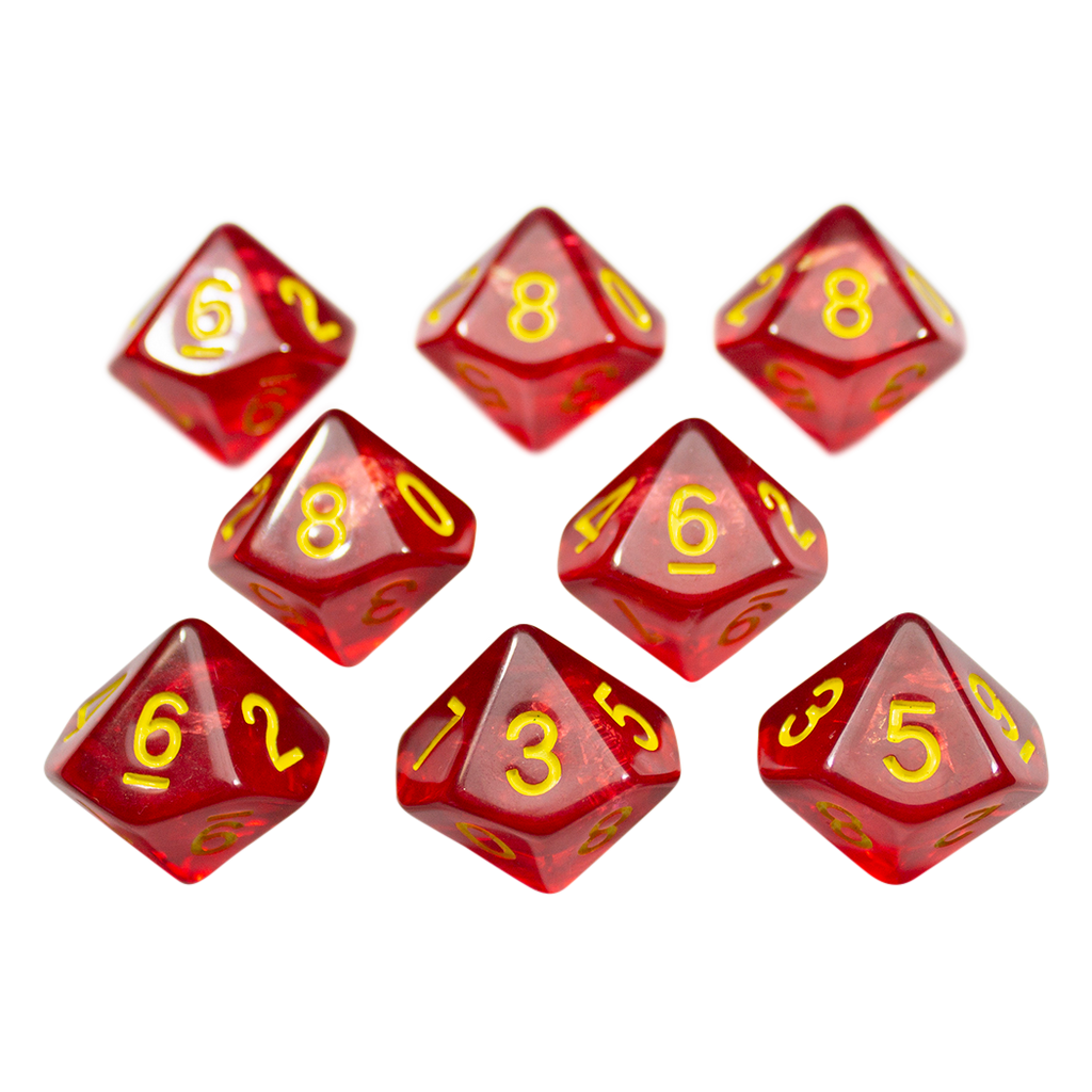 Red Holofoil D10 Dice Set