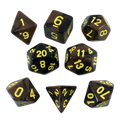 'Werewolf' Black and Brown Dice - Expanded Polyhedral Set With Extra D20