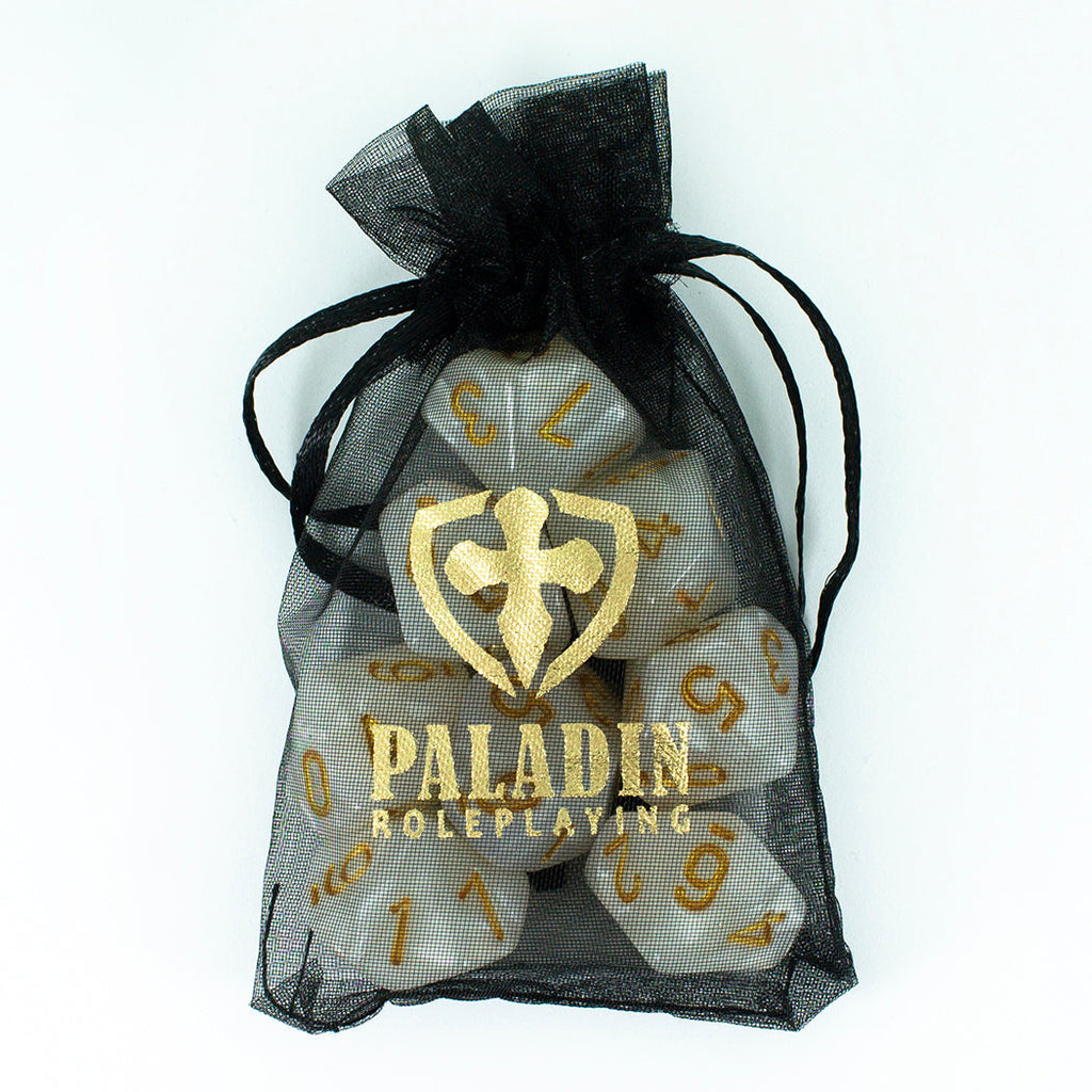 White Pearl Dice - 8 D10 Set